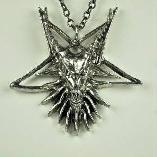  Baphomet Inverted Pentagram Necklace Black Metal Dimmu 