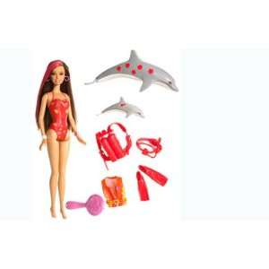   Barbie Surfs Up Color Change Diver   Teresa (Red) Toys & Games