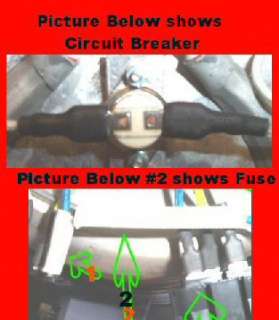 BELOW , new style maintance free Circuit Breaker vs Old Thermal Fuse 