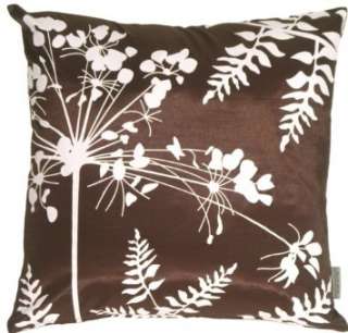   Flower and Ferns 20 x 20 Decorative Throw Pillow