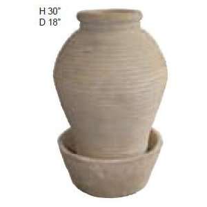  Ribbed Pot Belly Vase by Beckett