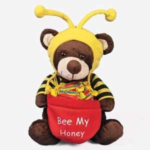  Plush Valentine Bee My Honey Bear   Novelty Toys & Plush Toys & Games