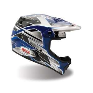  Bell MX 1 Frantic Blue/Silver Full Face Motocross Helmet 