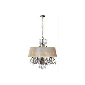  World Imports Lighting Belle Marie 6 Light Chandelier 1946 