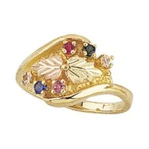  Black Hills Gold Mothers Ring   6 stones   G920 Jewelry