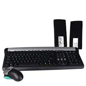   PS/2 Keyboard/Optical Mouse & Speaker Set (Black/Sil) Electronics