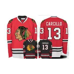 EDGE Chicago Blackhawks Authentic NHL Jerseys #13 CARCILLO RED Jersey 