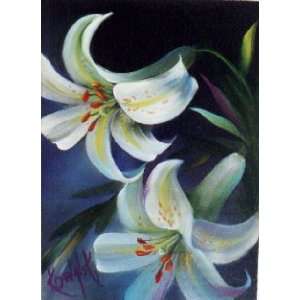  How to Painting Packet White Lilies with Border Arts 