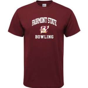   State Fighting Falcons Maroon Bowling Arch T Shirt