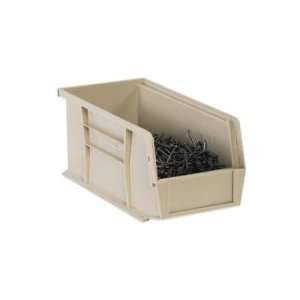  SHPBINP1487V   Ivory Plastic Stack Hang Bin Boxes, 8 1/4 x 