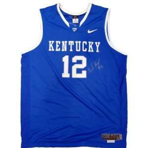  Brandon Knight Kentucky Autographed Twill Jersey   Blue 