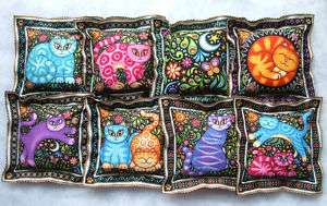 Organic Catnip Cat Toy Pillow Sac   Pick your pattern  