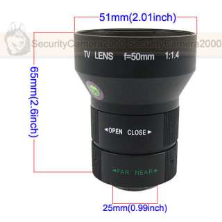 Mount 50mm Lens for CCTV Box Camera  