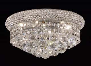 14 Small Flush Mount Crystal Ceiling Light Fixture CH  