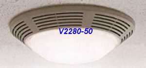 Mobile Home RV Ventline Lighted Breeze Bathroom Ceiling Fan 115v 50cfm 