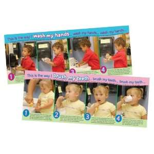 Brushing Teeth & Washing Hands Posters