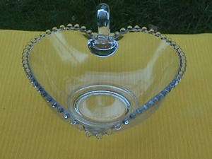 LOVELY, CANDLEWICK 9 HANDLED HEART BOWL  