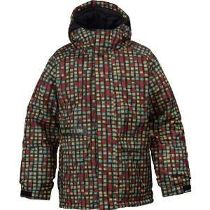  Burton Sludge Jacket lime blocks XS  Kids Sports 