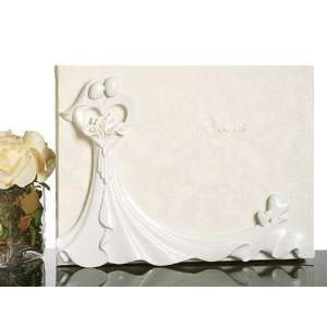  Bride And Groom With Calla Lily Bouquet Guest Book C423 