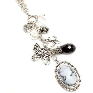   Secret Garden Cameo and Secret Treaure Charm Necklace 