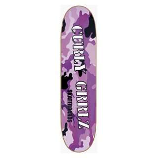  Curly Grrlz Camo Girl Purple Deck  7.37