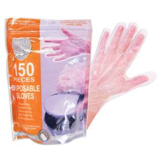 150 Clear Disposable Plastic Gloves PE Cleaning Gardening Garden Home 