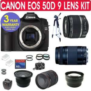  Canon EOS 50D Digital Camera +Canon Deluxe Camera Outfit 