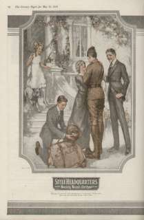 Society Brand Clothes 1919 Vintage Clothing Ad, AEF  