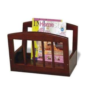 Cherry Finish Wooden Magazine Rack by Coaster Furniture  