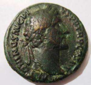 ROMAN BRONZE COIN ANTONIUS PIUS ARCHAEOLOGY COIN  