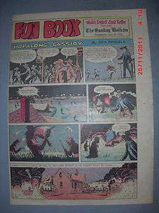 Hopalong Cassidy Sunday by Dan Spiegle from 6/22/1952 Large Tabloid 