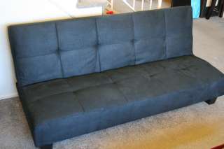 Brand New Black Sofa Bed Futon College Dorm Low Profile  