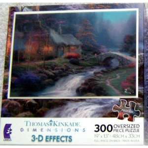  Thomas Kinkade 3 D Puzzle Twilight Cottage 300 Pieces 