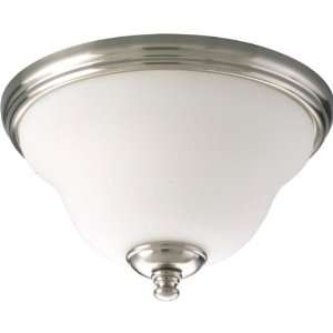 Progress Lighting P3393 09 3 Light Flush Mount Ceiling Fixture Brushed 