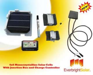 Solar DIY Panel Super Kit  Cell, Junction Box+Regulator  