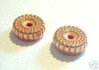 Plastic Metalic Copper Disk Beads 10x4mm (25) op1p5y  