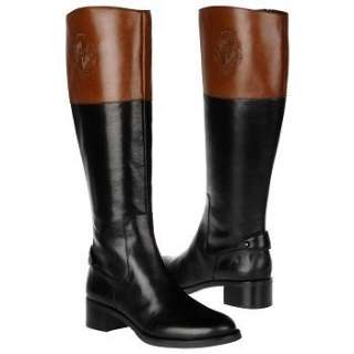 Etienne AIGNER COSTA ICONIC BLACK BROWN TALL RIDING BOOTS US 6 7 7.5 8 