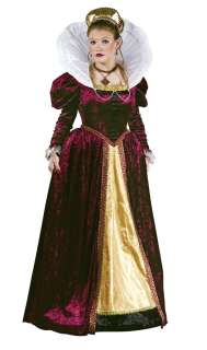   ADULT WOMENS COSTUME Regal Royal Velvet Gown Halloween Party  