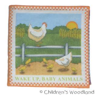 FARM ANIMALS CLOTH/SOFT BOOK KIDS~BABY~BEDTIME STORY~STUFFED~CAT~COW 