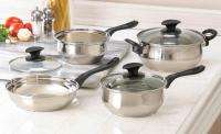 Piece Culinary Essentials Stainless Steel Cookware Pots, Pans, and 