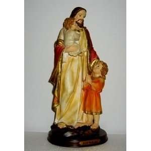  Jesus & Children Saint Statue 12 inches 