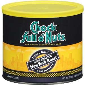 Chock Full oNuts Coffee, New York Roast, 27.8 Ounce Can  