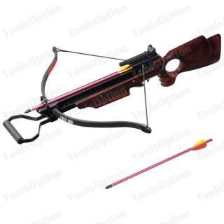 150lbs 150 lbs Wooden Hunting Crossbow with 2 Arrows  