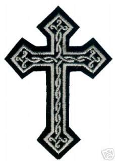 This is a very nice CRUCIFIX EMBROIDERED MALTESE CROSS IRON CROSS 