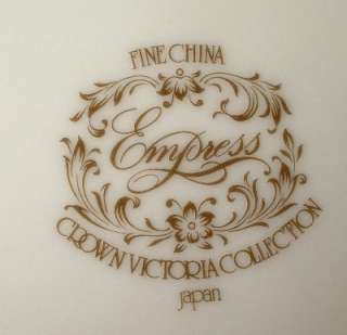 CROWN VICTORIA china EMPRESS Cup & Saucer Set  