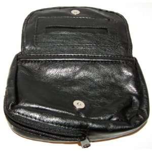  Roll Your Own Tobacco Pouch Black Leather 