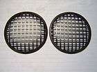 Pair of 5 Speaker Grills   Waffle Cut Steel with Rubb