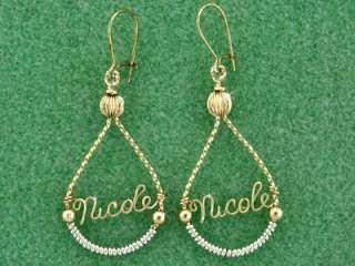 Personalized Bosal Earrings Gold Combination Equestrian  