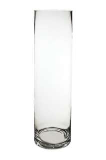 Glass Cylinder Vases H 18 (6pcs)   Wedding Centerpieces Cylinder 