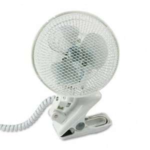    inch Two Speed Personal Clip on Fan, Metal, White